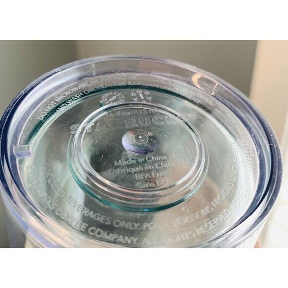 New Starbucks Acrylic Iridescent Mermaid Scales Cold Cup Tumbler 16 oz No Straw - Picture 6 of 9